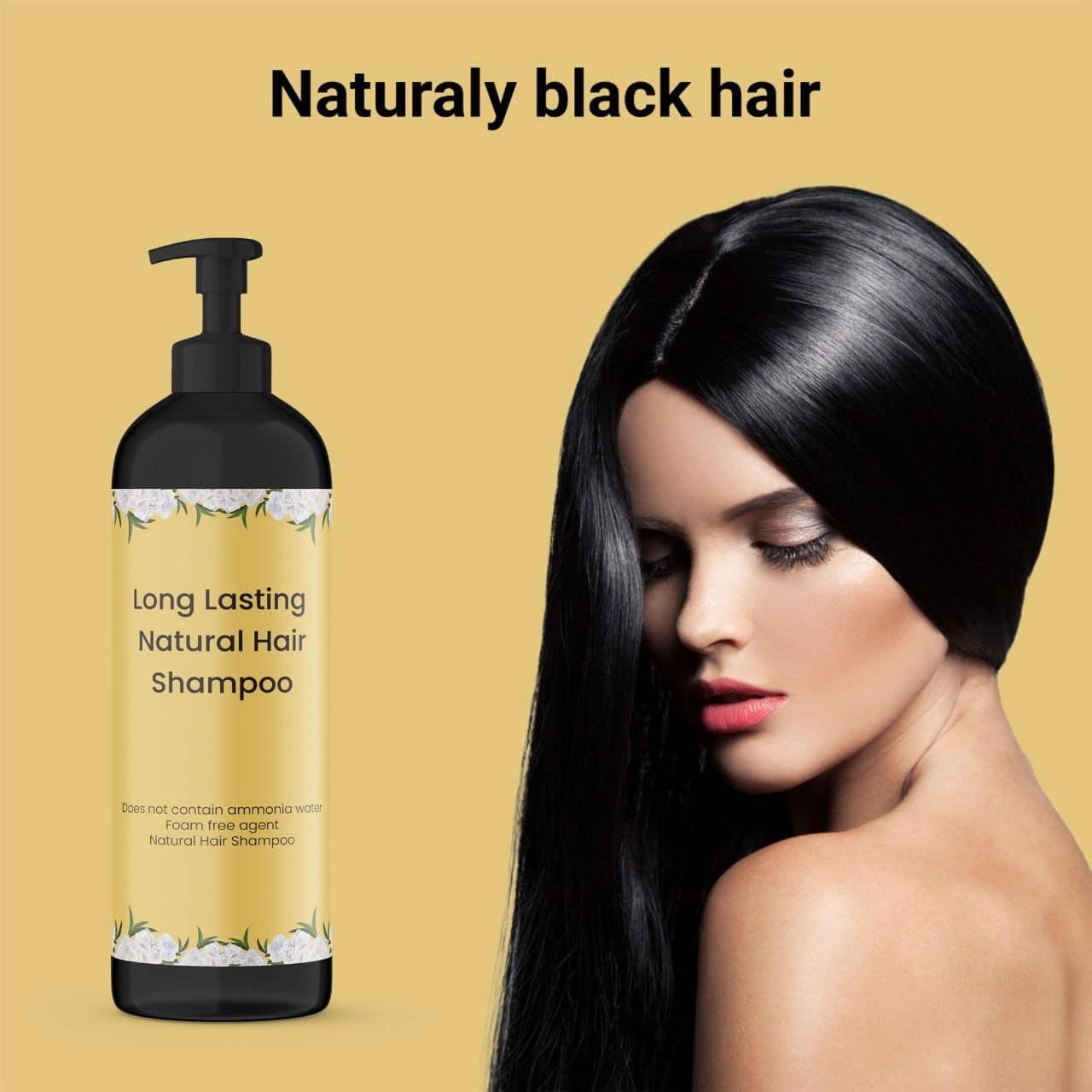 Long Lasting Natural Hair Dye Shampoo - (Buy 1 Get 1 free )