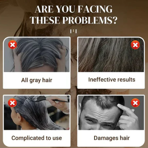 Long Lasting Natural Hair Dye Shampoo - (Buy 1 Get 1 free )